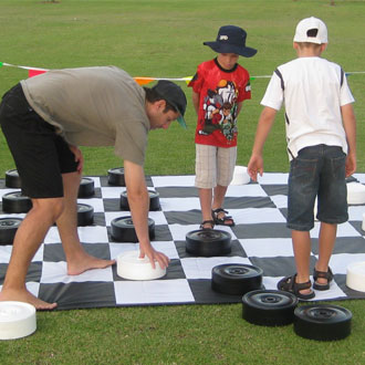 Giant Checkers Game