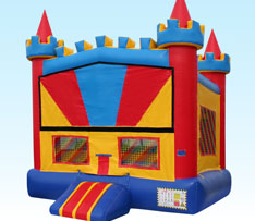 Primary Rainbow Bounce House
