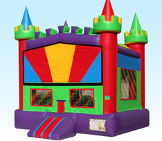 Purple Rainbow Bounce House