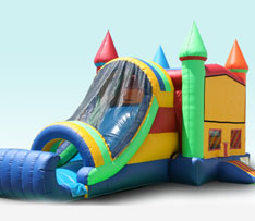 Yellow Combo Bounce House